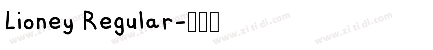 Lioney Regular字体转换